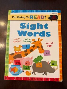 I’m Going To READ! Sight Words Workbook - Colorful Animal Cover paperback